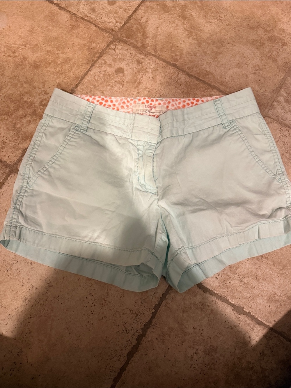 J. Crew Light Mint Cotton Blend Women's Shorts